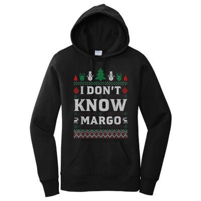 I Don T Know Margo Funny Christmas Gift Vacation Women's Pullover Hoodie