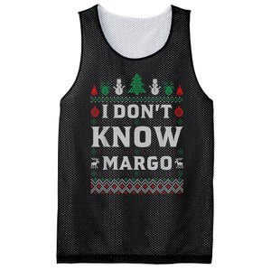 I Don T Know Margo Funny Christmas Gift Vacation Mesh Reversible Basketball Jersey Tank