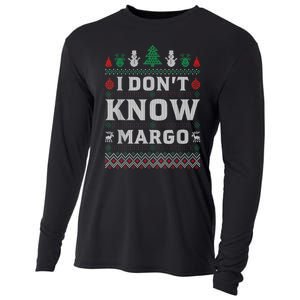 I Don T Know Margo Funny Christmas Gift Vacation Cooling Performance Long Sleeve Crew