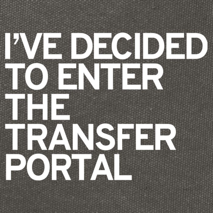 I’ve Decided To Enter The Transfer Portal Cotton Canvas Backpack