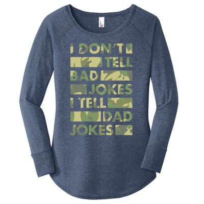 I DonT Tell Bad Jokes I Tell Dad Jokes Gift Women's Perfect Tri Tunic Long Sleeve Shirt