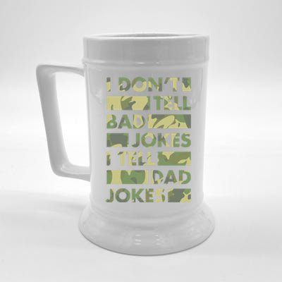 I DonT Tell Bad Jokes I Tell Dad Jokes Gift Beer Stein