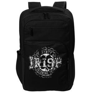 Irish Drinking Team St Patrick's Day Women Couples Group Impact Tech Backpack