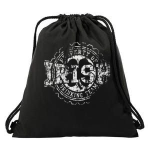 Irish Drinking Team St Patrick's Day Women Couples Group Drawstring Bag