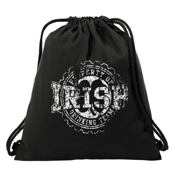 Irish Drinking Team St Patrick's Day Women Couples Group Drawstring Bag