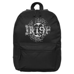 Irish Drinking Team St Patrick's Day Women Couples Group 16 in Basic Backpack