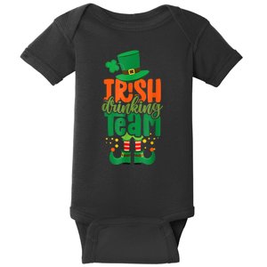 Irish Drinking Team St Patricks Day Funny Leprechaun Beer Baby Bodysuit