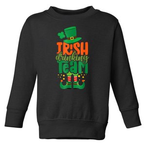 Irish Drinking Team St Patricks Day Funny Leprechaun Beer Toddler Sweatshirt