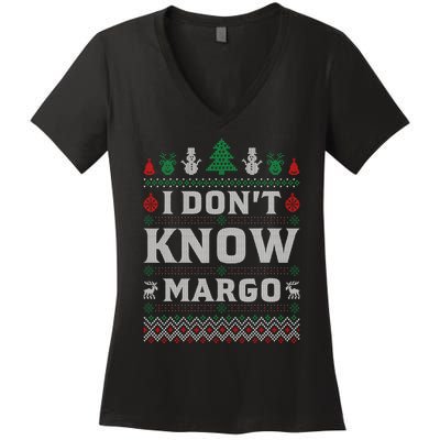 I Don t Know Margo - Funny Christmas Vacation Women's V-Neck T-Shirt