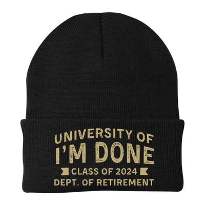 Im Done Teacher Funny Retirement Gift For Him Beanie