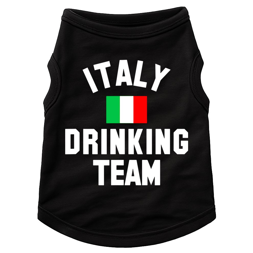 Italy Drinking Team Shirt For Italy Beer Festivals Doggie Tank