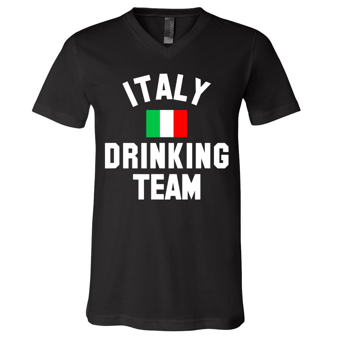 Italy Drinking Team Shirt For Italy Beer Festivals V-Neck T-Shirt