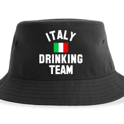 Italy Drinking Team Shirt For Italy Beer Festivals Sustainable Bucket Hat