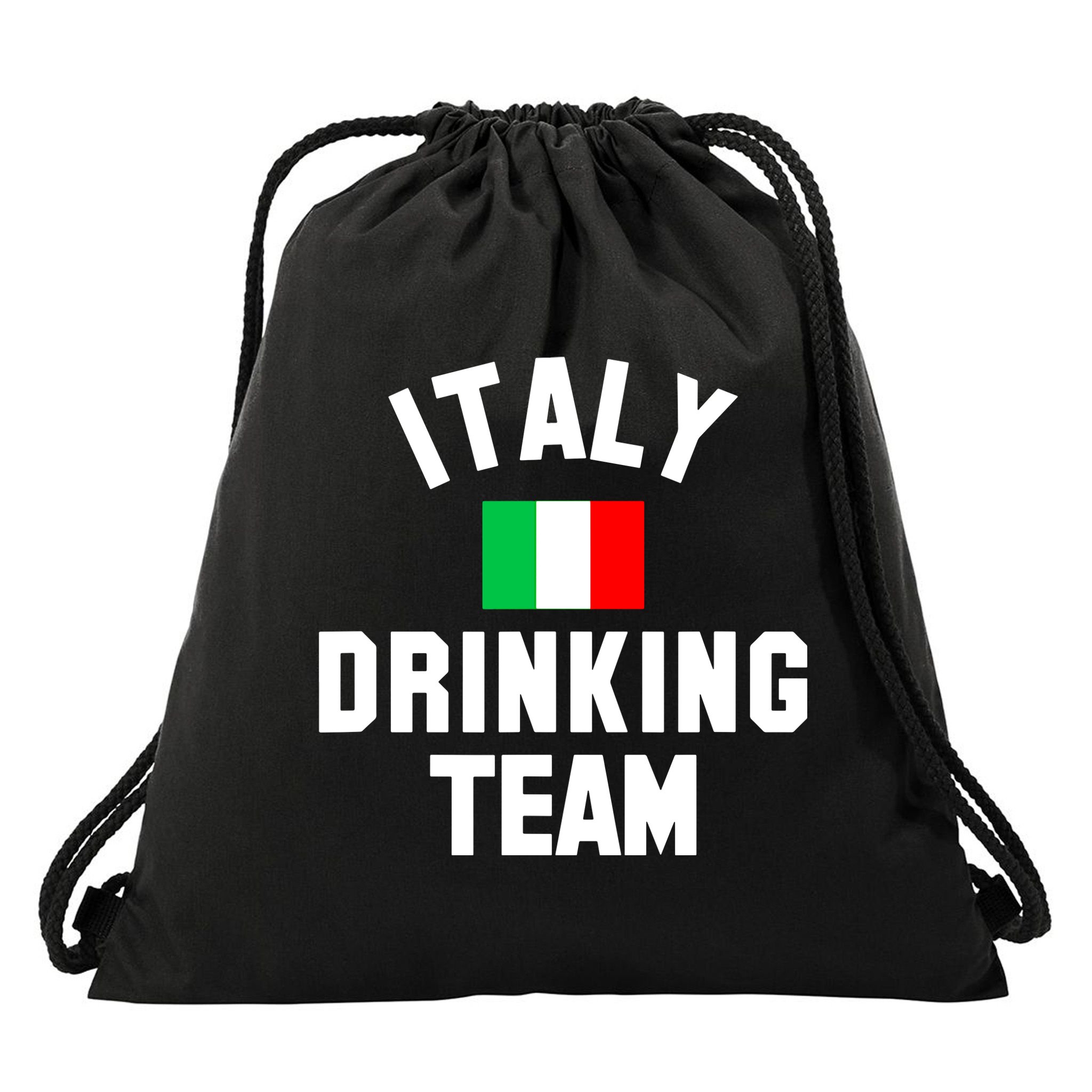 Italy Drinking Team Shirt For Italy Beer Festivals Drawstring Bag