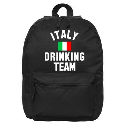 Italy Drinking Team Shirt For Italy Beer Festivals 16 in Basic Backpack