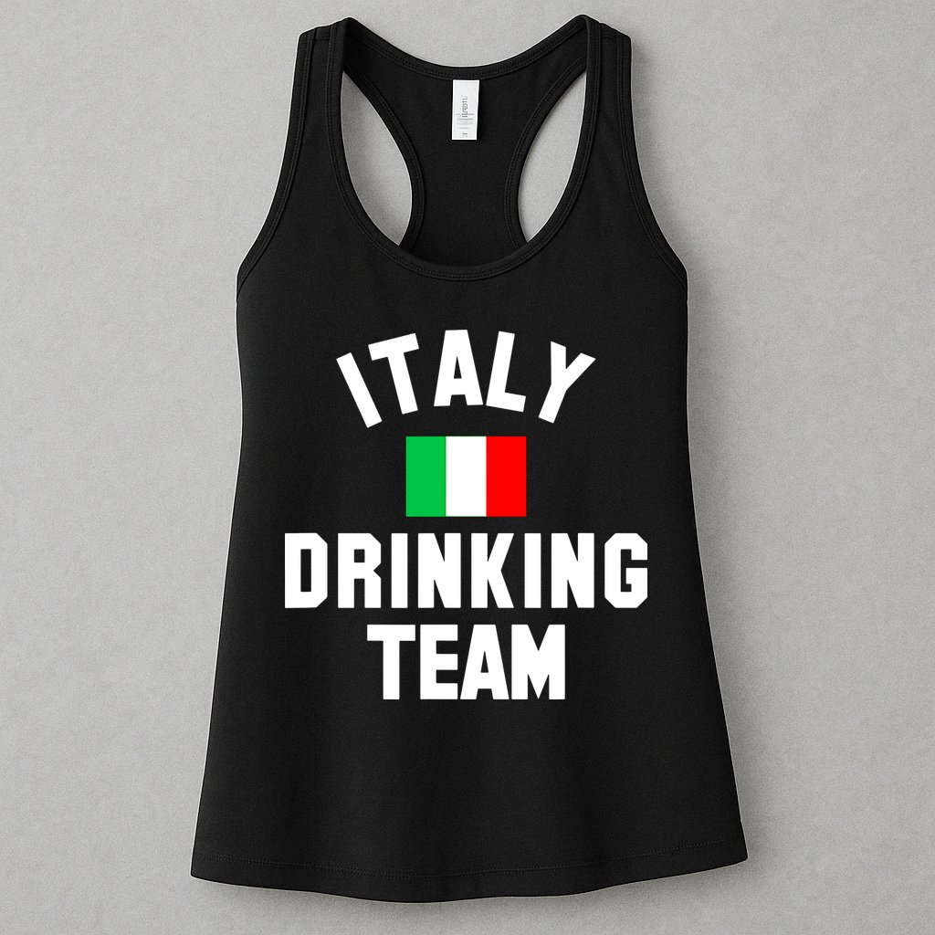 Italy Drinking Team Shirt For Italy Beer Festivals Womens Tank Top