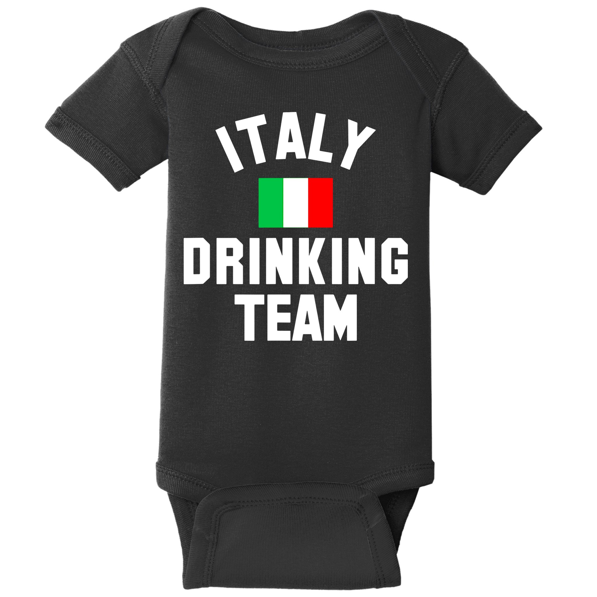 Italy Drinking Team Shirt For Italy Beer Festivals Baby Bodysuit