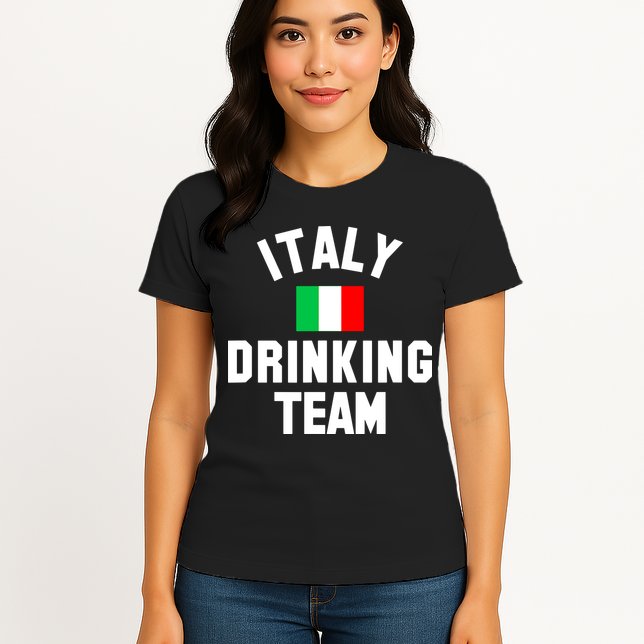 Italy Drinking Team Shirt For Italy Beer Festivals Womens T-Shirt