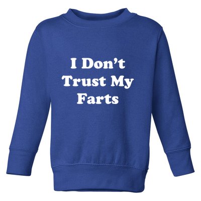 I Don't Trust My Farts Funny Gift Toddler Sweatshirt