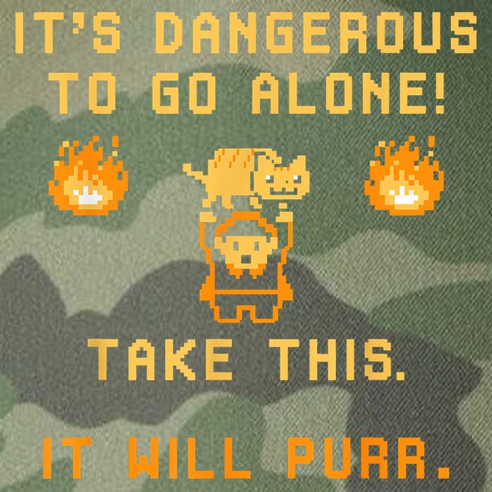 ITS DANGEROUS TO GO ALONE! TAKE THIS. IT WILL PURR Legacy Tie Dye Trucker Hat