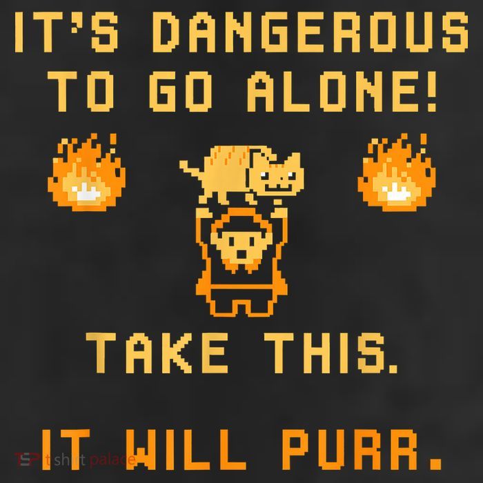 ITS DANGEROUS TO GO ALONE! TAKE THIS. IT WILL PURR 25L Jumbo Tote