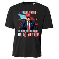 I Don’T Think He Even Knows What He Is Saying Biden Trump Debate Quote Cooling Performance Crew T-Shirt