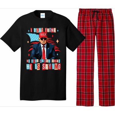 I Don’T Think He Even Knows What He Is Saying Biden Trump Debate Quote Pajama Set