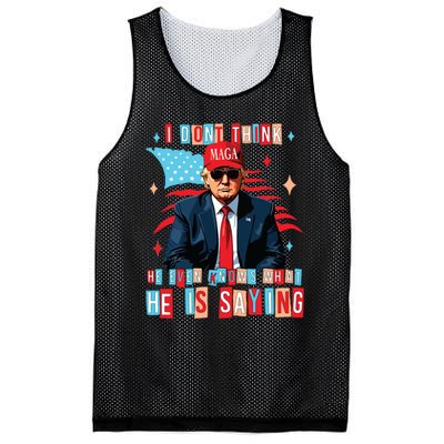 I Don’T Think He Even Knows What He Is Saying Biden Trump Debate Quote Mesh Reversible Basketball Jersey Tank