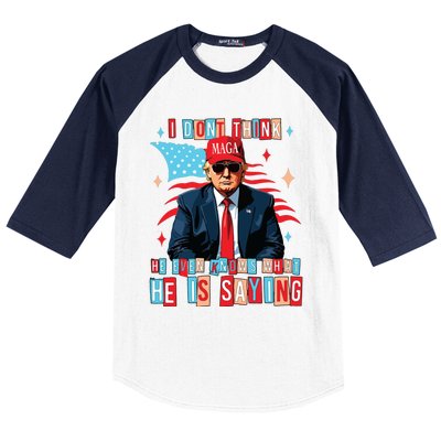 I Don’T Think He Even Knows What He Is Saying Biden Trump Debate Quote Baseball Sleeve Shirt