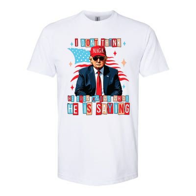 I Don’T Think He Even Knows What He Is Saying Biden Trump Debate Quote Softstyle CVC T-Shirt