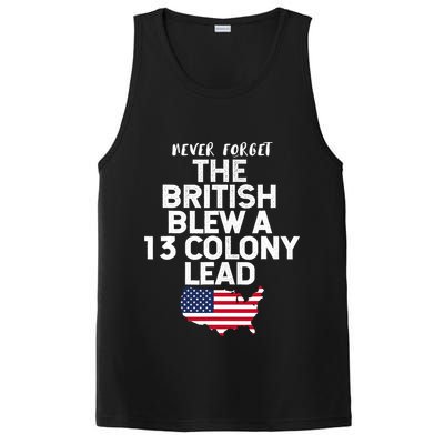 Independence Day The British Blew A Thirteen Colony Lead Funny 4th Of July PosiCharge Competitor Tank