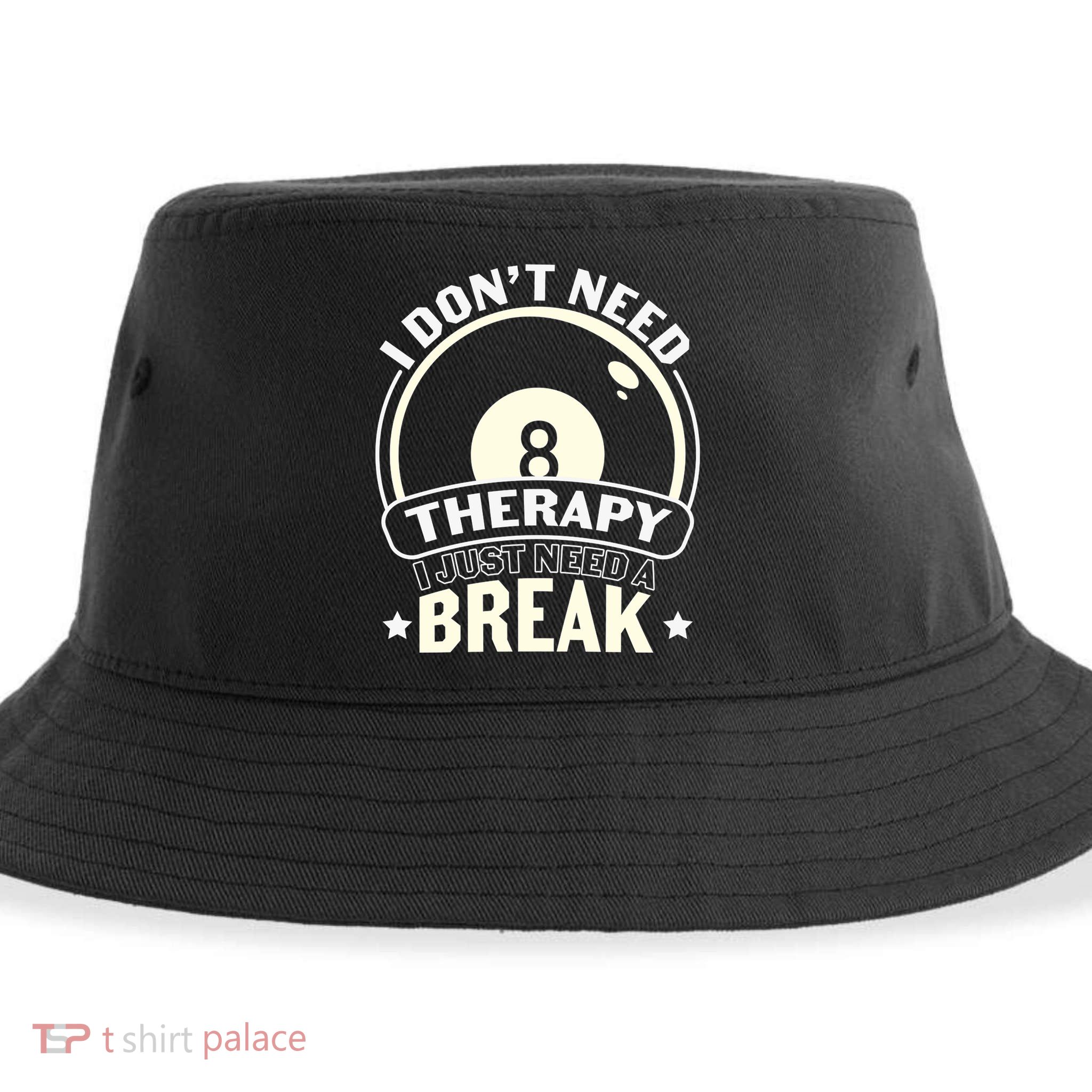 I Don't Theraapy I Just Need A Break Billiards Dad Gift For Father’s Day Sustainable Bucket Hat