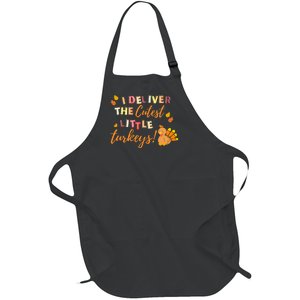 I Deliver The Cutest Little Turkeys NICU L&D Nurse Thankful Full-Length Apron With Pockets