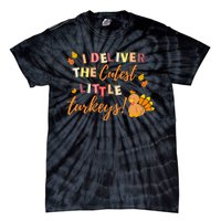 I Deliver The Cutest Little Turkeys NICU L&D Nurse Thankful Tie-Dye T-Shirt