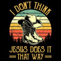 I Don't Think Jesus Does It That Way Southern Western Impact Tech Backpack