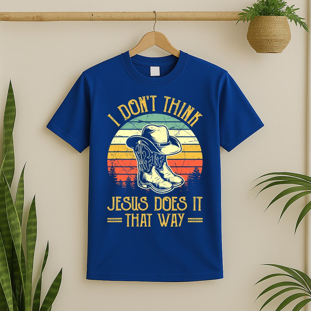 I Don't Think Jesus Does It That Way Southern Western T-Shirt