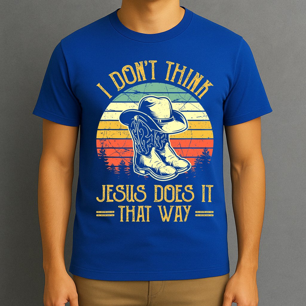 I Don't Think Jesus Does It That Way Southern Western T-Shirt