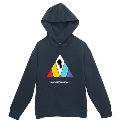 I.M.A.G.I.N.E. D.R.A.G.O.N.S Triangle Logo Red Yellow Mint Purple Urban Pullover Hoodie