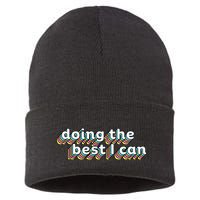 I’M Doing The Best I Can Motivational Sustainable Knit Beanie