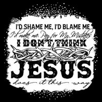 I Don't Think Jesus Does It That Way Bleached Christian Doggie Tank