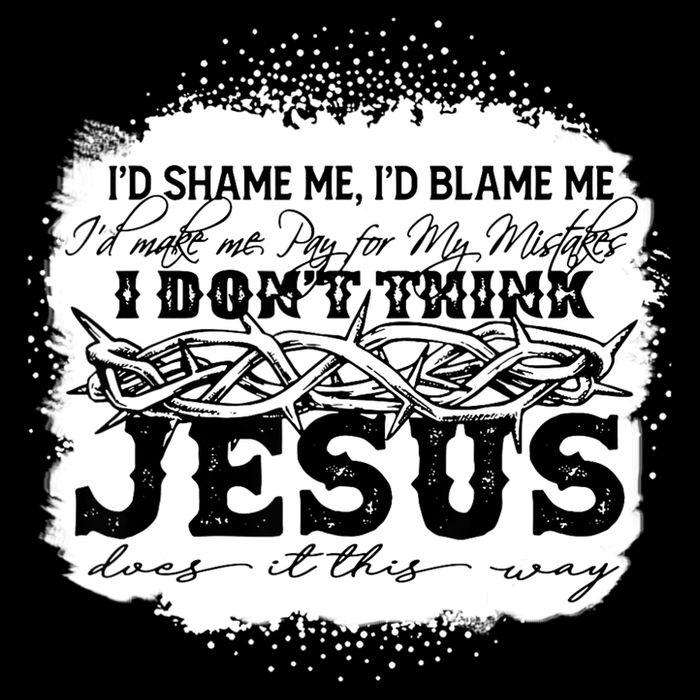 I Don't Think Jesus Does It That Way Bleached Christian Doggie Tank