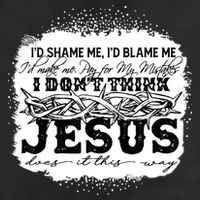 I Don't Think Jesus Does It That Way Bleached Christian Beanie
