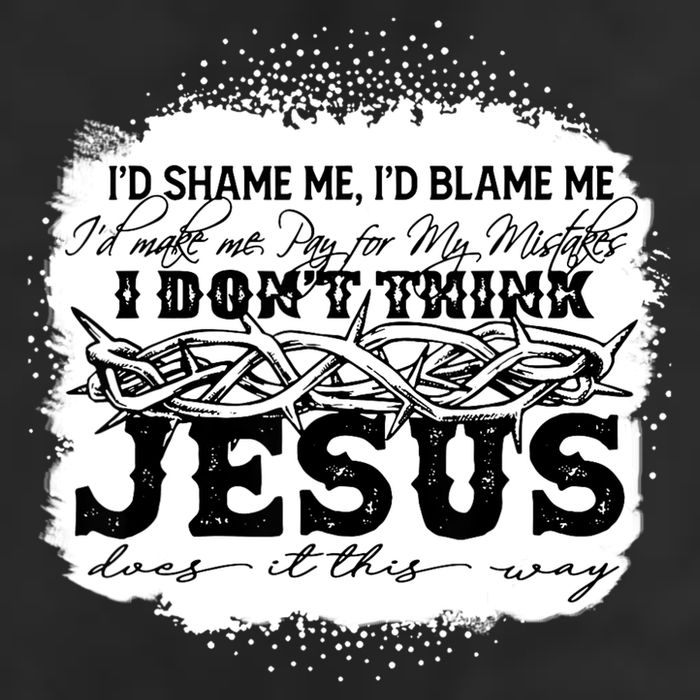 I Don't Think Jesus Does It That Way Bleached Christian Beanie