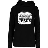 I Don't Think Jesus Does It That Way Bleached Christian Womens Funnel Neck Pullover Hood