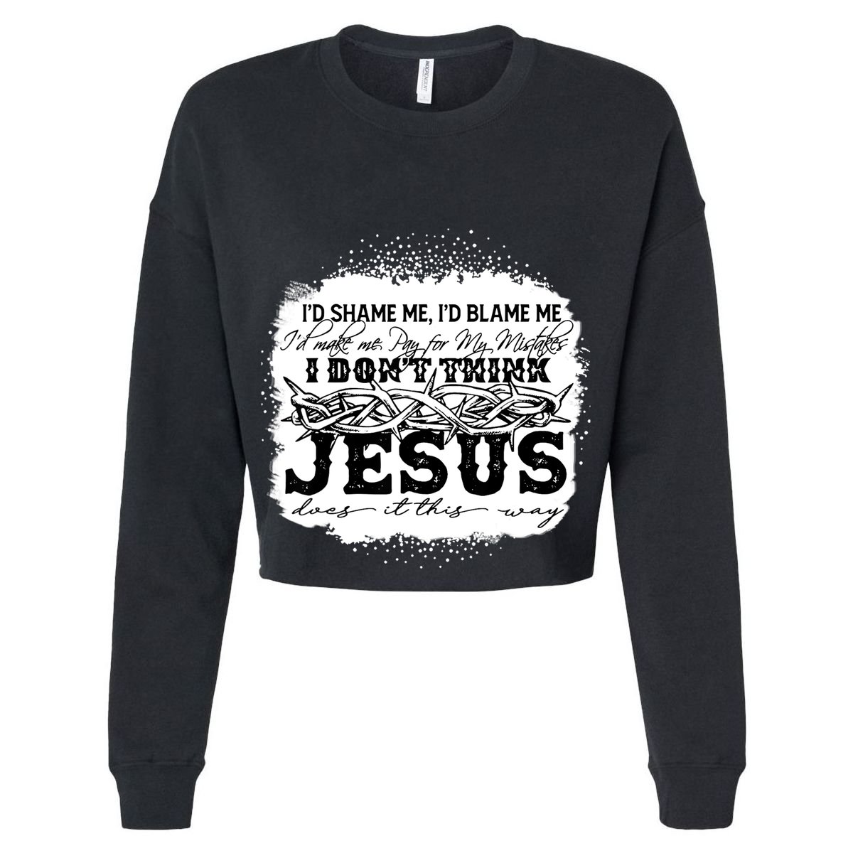 I Don't Think Jesus Does It That Way Bleached Christian Flat Bill Trucker Hat