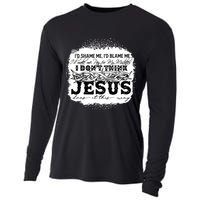 I Don't Think Jesus Does It That Way Bleached Christian Cooling Performance Long Sleeve Crew