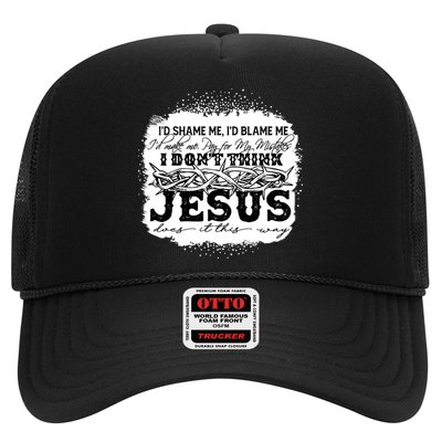 I Don't Think Jesus Does It That Way Bleached Christian Hat