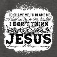I Don't Think Jesus Does It That Way Bleached Christian Vector Backpack