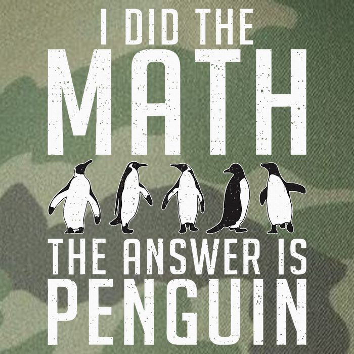 I did the Math the Answer is Penguin funny Legacy Tie Dye Trucker Hat