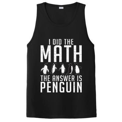 I did the Math the Answer is Penguin funny PosiCharge Competitor Tank